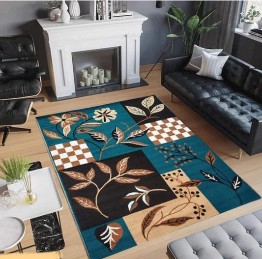 Floral Patchwork Multicolor Area Rug