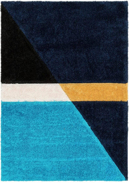 Modern Geometric Luxe Shaggy Carpet