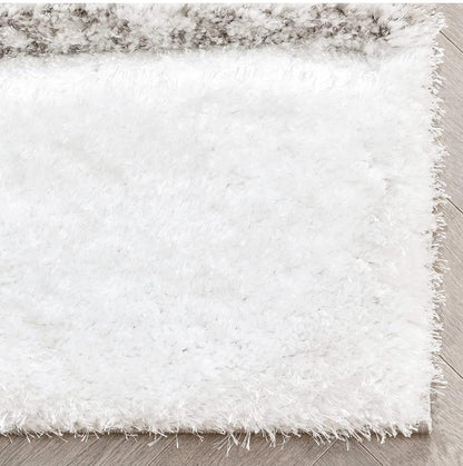 Modern Geometric Multicolor Shag Area Rug